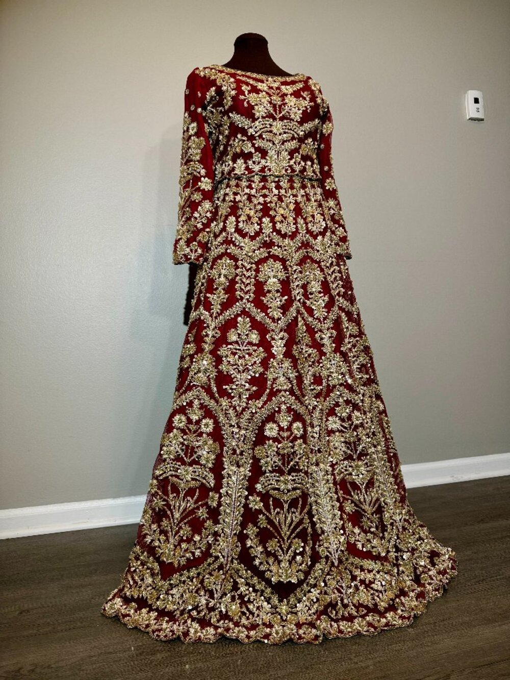 Custom Indian/Pakistani Red Bridal Lehenga – Worn Once | Wedding South Asian